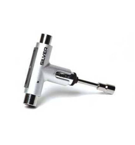 Stříbrný klíč na skateboard - Premium Tool - Team Silver