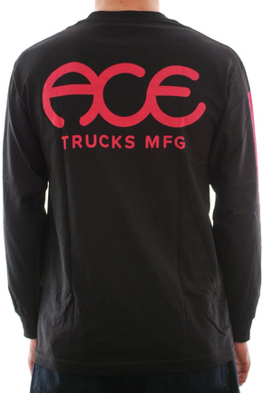 Ace - Retro dres s dlouhým rukávem černý