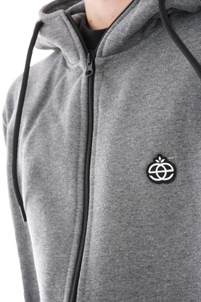Mikina Elade - Zip Hoodie Mini Logo (šedá)
