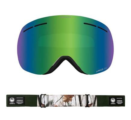 Brýle Dragon X1s - Alpine Camo/L.Zelený iont + L.Jantarová čočka zdarma