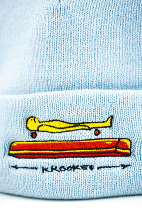 Kšiltovka Krooked - Koffin Cuff (světle modrá)