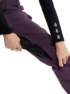 Dámské snowboardové kalhoty Volcom - Swift Bib Overall (blackberry)