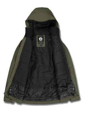 Snowboardová bunda Volcom - Deadly Stones Insulated (sytě zelená)