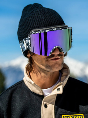 Zahradní brýle Volcom - OP Art/Purple Chrome + Yellow