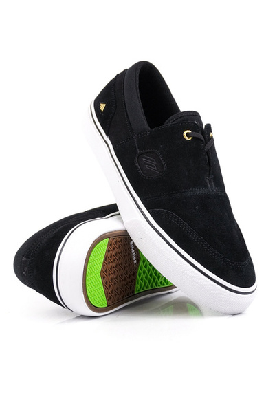 Boty Emerica - Servold (černá/bílá/zlatá)