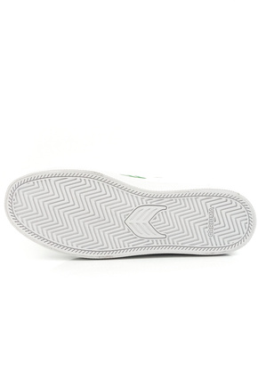 Boty Cariuma - SALVAS White Leather Green Logo and Black Sneaker 