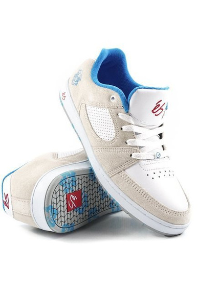 Boty éS - Accel Slim white/blue/red