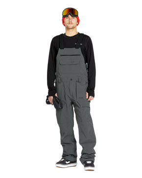 Snowboardové kalhoty Volcom - Roan BIB Overall (charcoal)
