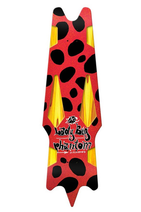 Deck Krooked - Lady Bug Phantom (červený metalický třpyt)