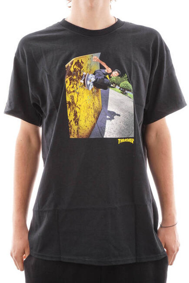 Thrasher - Tričko Mic-E Wallride (černé)