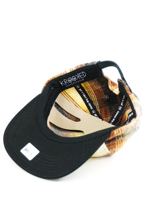 Kšiltovka Krooked - Double Ok Script Hat (Flanel/černá)