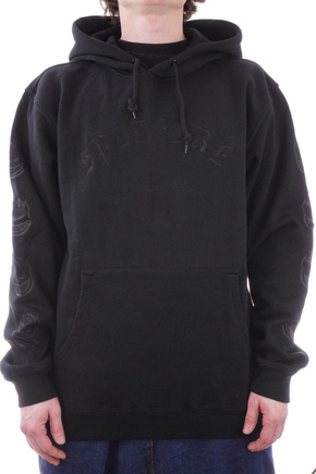 Mikina Spitfire - Old E Emb HD (černá/černá)