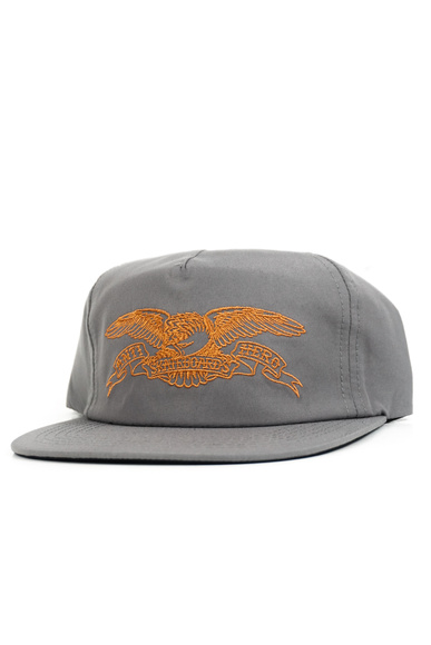 Baseballová čepice Antihero - Basic Eagle (charocal/orange)