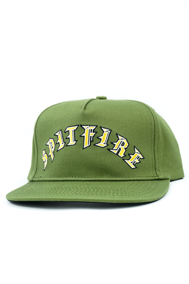 Baseballová čepice Spitfire - Old E Arch (olivová/zlatá)