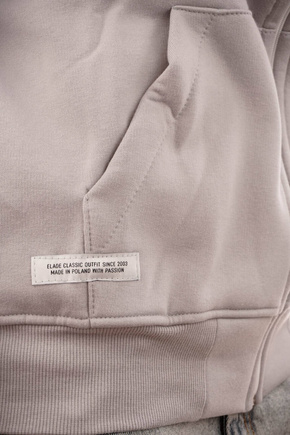 Mikina Elade - Mikina na zip s kapucí ikona mini logo světle šedá