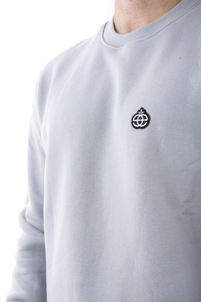 Mikina Elade - Crewneck icon mini logo (světle šedá)