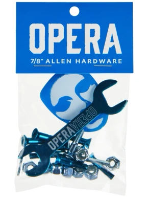Držáky na operu - Allen Hardware (modrá/stříbrná)