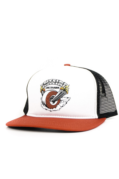 Baseballová čepice Spitfire - Burnout Snap (černá/červená/bílá)