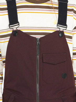 Dámské snowboardové kalhoty Volcom - WMN Swift Bib Overall black plum