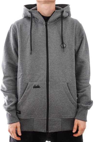 Mikina Elade - Zip Hoodie Mini Logo (šedá)