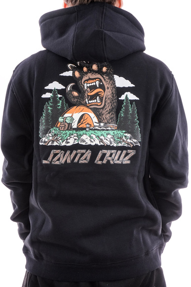 Mikina Santa Cruz - Screaming Grizzly (černá)