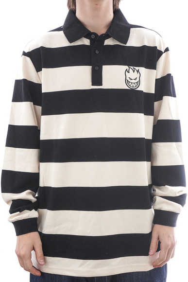 Spitfire Longsleeve - Bighead Rugby Geary off white/black