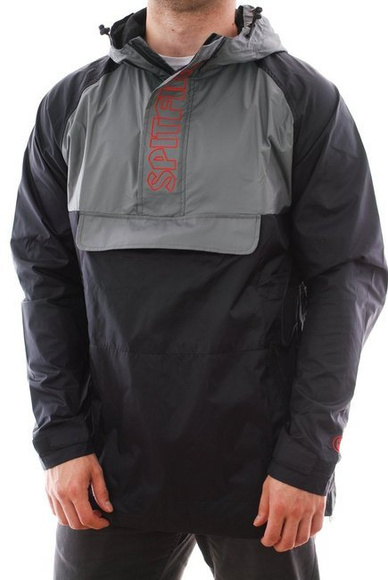 Bunda Spitfire - Hombre Anorak black/grey/red