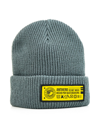 Kšiltovka Anti Hero - Hecho Por Skate Beanie (Charcoal/Yellow)