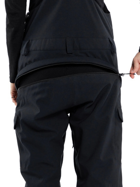 Dámské snowboardové kalhoty Volcom - Creston 3d Stretch bib overall (černé)