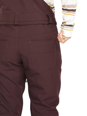 Dámské snowboardové kalhoty Volcom - WMN Swift Bib Overall black plum