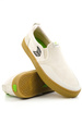 Boty Cariuma - Slip On Skate Pro Vintage White Suede and Canvas Black Logo
