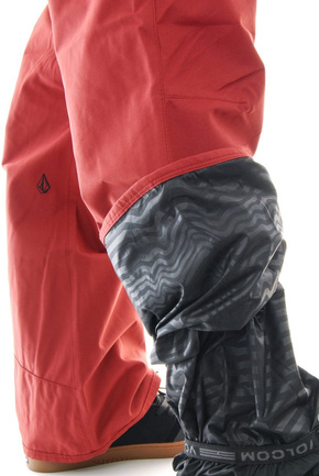 Snowboardové kalhoty Volcom - Carbon Burnt Red