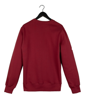 Mikina Elade - Crewneck s ručně psaným mini logem (bordó)