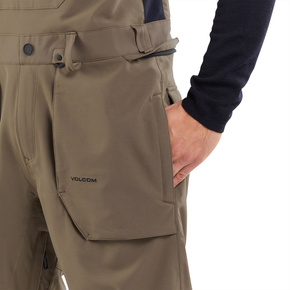 Snowboardové kalhoty Volcom - Roan BIB Overall (teak)
