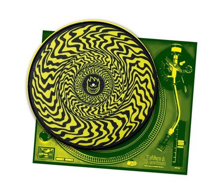 Podložka pod gramofon Spitfire - Sliptmat Classic Swirl (žlutá/černá)