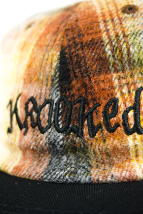 Kšiltovka Krooked - Double Ok Script Hat (Flanel/černá)